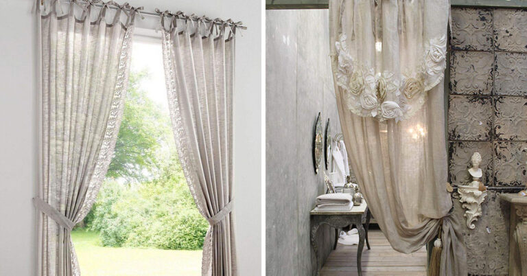 Tende Shabby chic per la casa! Soggiorno, cucina, camera e bagno Ispirazioni tende shabby chic per soggiorno, cucina, camera e bagno.