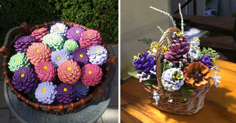 Lavoretti con le pigne colorate: 15 fantastiche idee fai da te! lavoretti fai da te con le pigne.