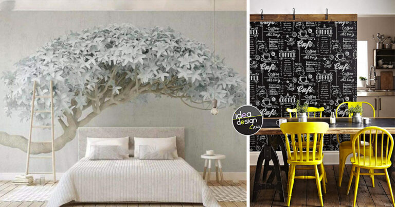 Carta da parati moderna: 22 idee per una parete bella e originale carta da parati idee per le pareti di casa.