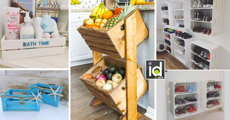 Creatività con le cassette di legno! 13 idee per arredare fai da te Arredamento fai da te con cassette di legno.