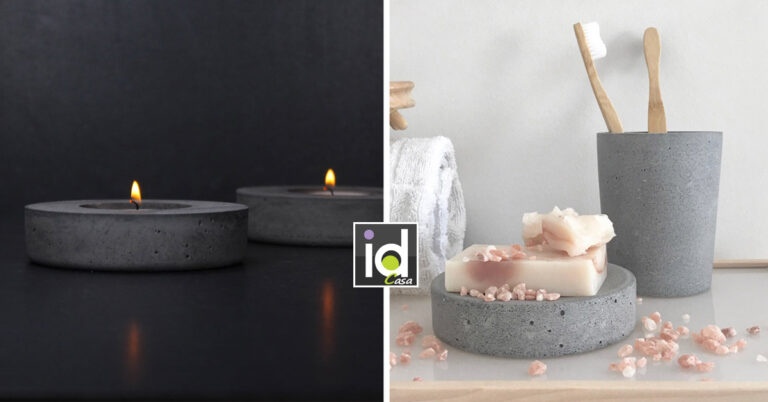 Creatività con cemento e calcestruzzo! 13 arredi e decorazioni fai da te Creatività con cemento e calcestruzzo
