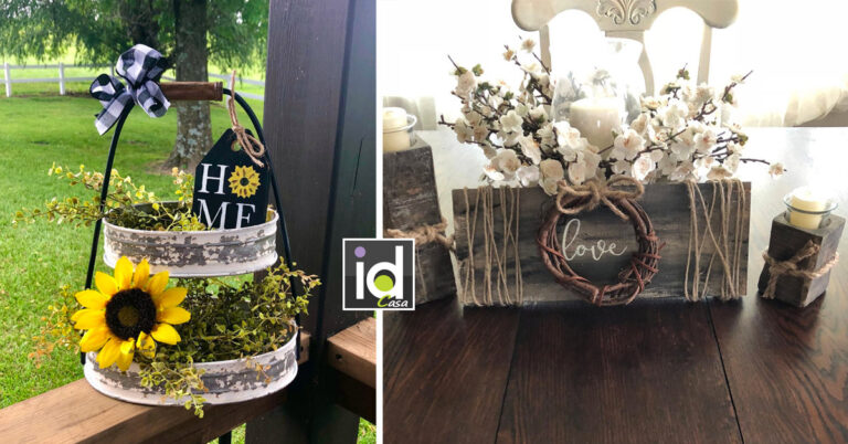 Decorazioni fai da te stile campagna! 13 rustiche ispirazioni Decorazioni fai da te stile campagna