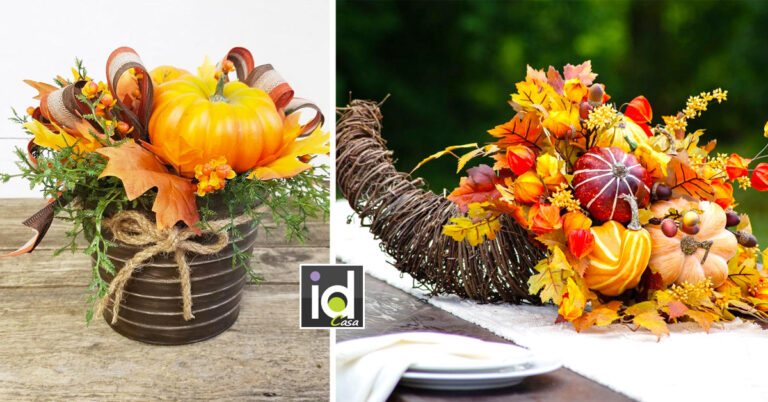 13 Centrotavola con le zucche per la cena di Halloween: lasciatevi ispirare! Centrotavola con le zucche per la cena di Halloween