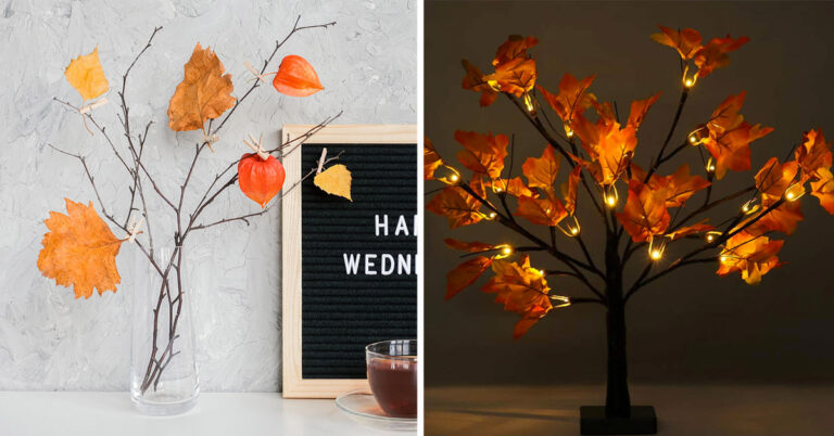 Un alberello d'autunno bello e originale: 7 idee creative Un alberello d'autunno bello e originale.