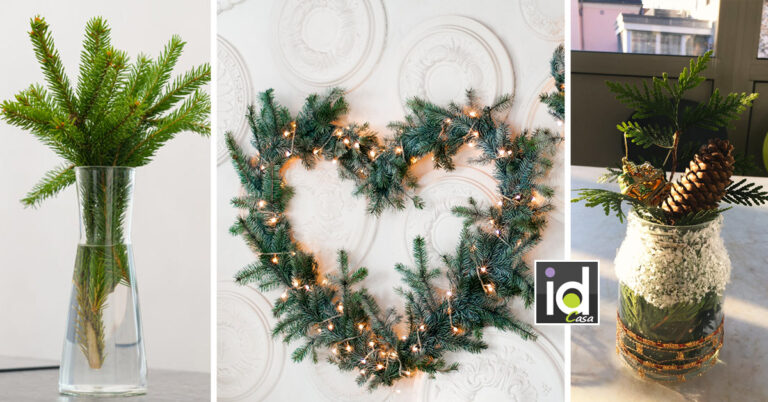 Decorazioni invernali con rami di pino! 12 bellissime idee fai da te Decorazioni invernali con rami di pino