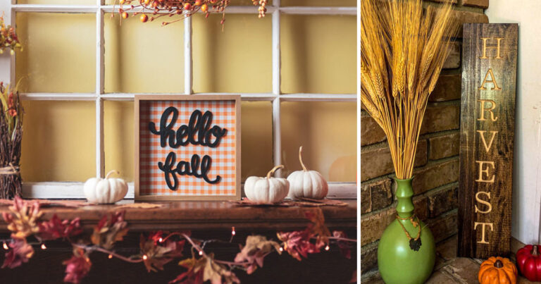 Le scritte decorative! 18 idee originali per abbellire casa in autunno scritte-decorative-autunno
