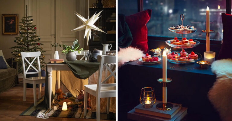 IKEA: 10 ispirazioni per arredare il salotto a Natale Arredare salotto con IKEA a Natale.
