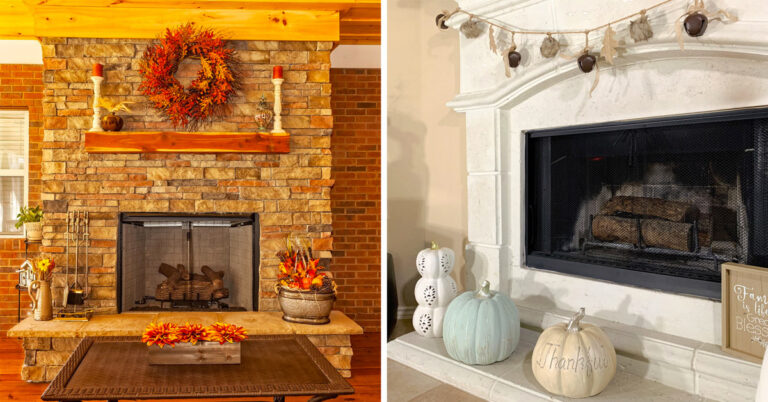 Decorare il camino in autunno: idee in stile rustico, moderno e shabby chic Decorare il camino in autunno, ispirazioni.