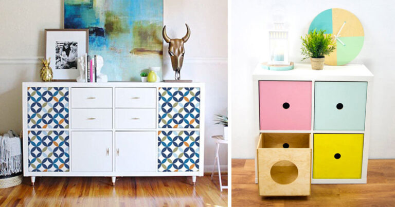 13 idee originali per personalizzare la collezione Kallax di IKEA mobili ikea personalizzati