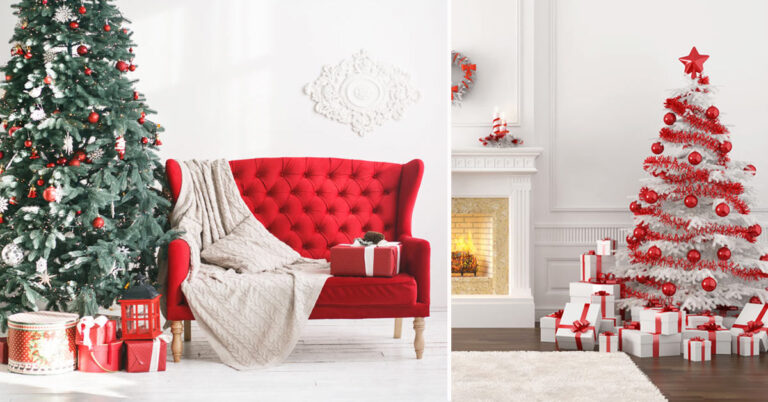 Un salotto bianco e rosso a Natale! 8 magiche idee per ispirarvi salotto-bianco-e-rosso-natale2
