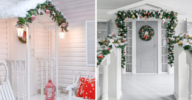 Addobbare il portico per Natale: 11 idee magnifiche Addobbare portico Natale