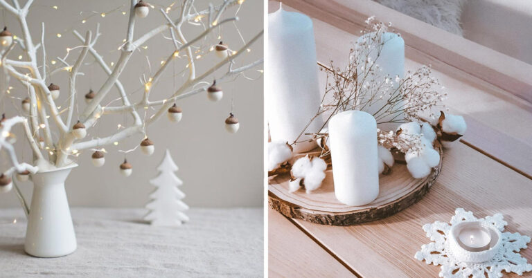 Un inverno tutto bianco: 13 decorazioni sfiziose per la casa decorazioni invernali