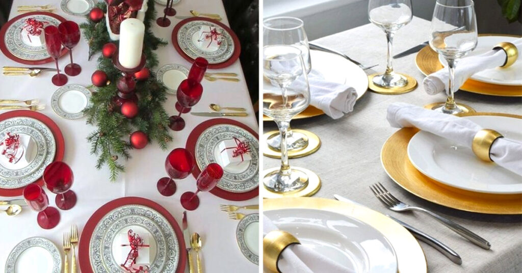 sottopiatti natalizi