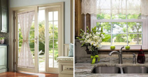 tendine country per cucina e salotto