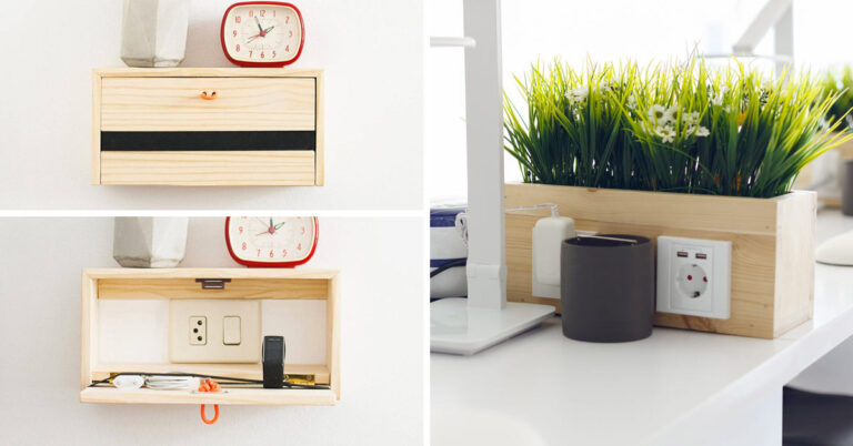 7 idee furbe per nascondere una presa elettrica in casa! Ispiratevi Come nascondere una presa elettrica