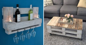 complementi d'arredo con pallet in stile shabby