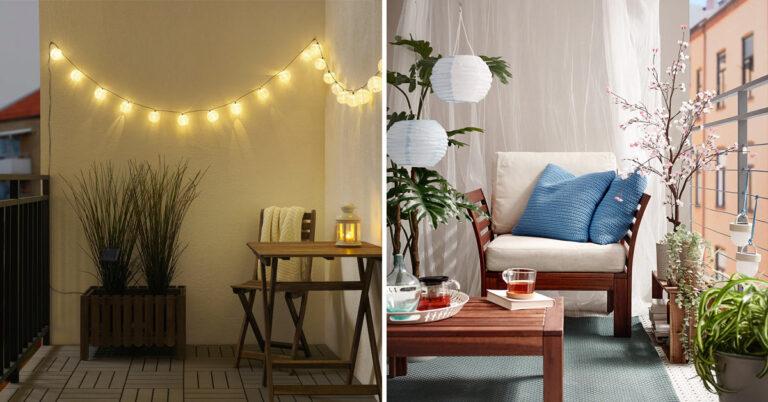 Il piccolo balcone diventa meraviglioso con IKEA: 10 idee per ispirarsi Arredamento piccolo balcone IKEA.