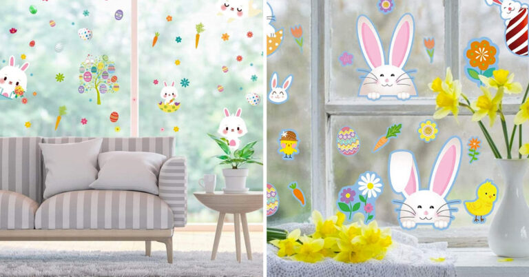 Decorazioni pasquali per finestre: i più belli adesivi per ispirarvi decorare-finestre-per-pasqua-adesivi