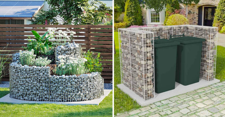 9 idee particolari per decorare il giardino con gabbioni metallici e pietre: ispiratevi Gabbioni metallici e pietre in giardino.