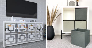 Trasformazione del mobile IKEA Kallax.