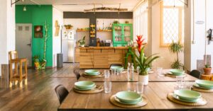 arredamento per cucina boho chic