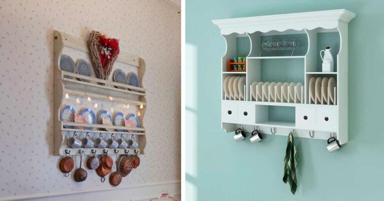 Le 7 più belle piattaie per una cucina country o shabby chic Piattaia per casa shabby chic