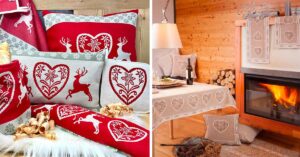 Casa country con tessuti tirolesi