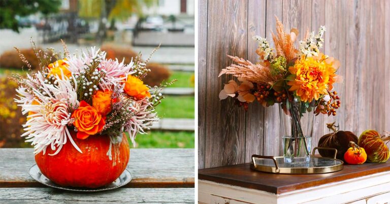 Centrotavola autunnale con i fiori di crisantemo: lasciatevi ispirare centrotavola con i fiori di crisantemi