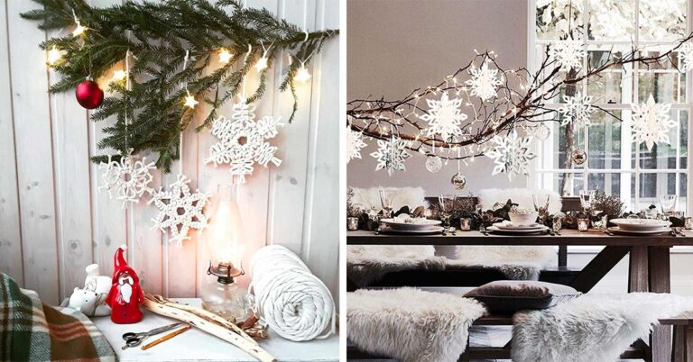 La magia dei fiocchi di neve rivive nelle nostre case decorate per il Natale Decorazioni Natale fiocco di neve