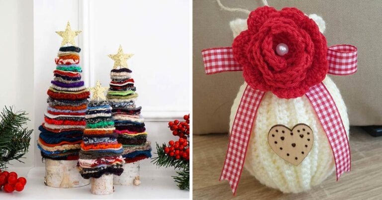 Gli addobbi natalizi fatti con scampoli di lana: 7 idee fai da te davvero originali addobbi-natalizi-fai-da-te-in-lana