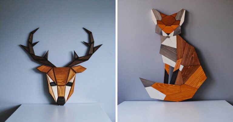 Decorazioni stile nordico: animali in legno da appendere a parete fai da te decorazioni-stile-nordico-animali-da-parete