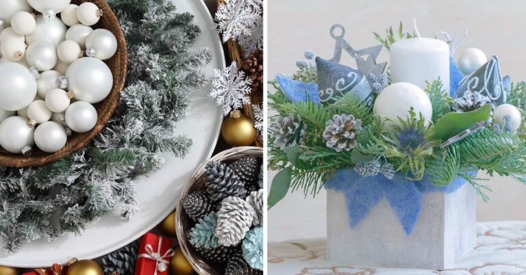 Un centrotavola natalizio facile e veloce da realizzare con queste idee fai da te centrotavola-facile-da-realizzare-per-natale