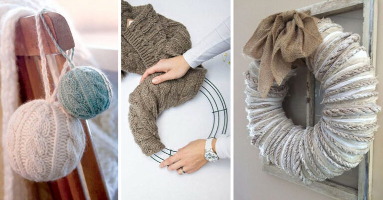 Come riciclare i vecchi maglioni per decorare durante le feste: 7 idee Riciclare i vecchi maglione per decorare durante le feste natalizie.