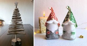 Soprammobile natalizio fai da te.