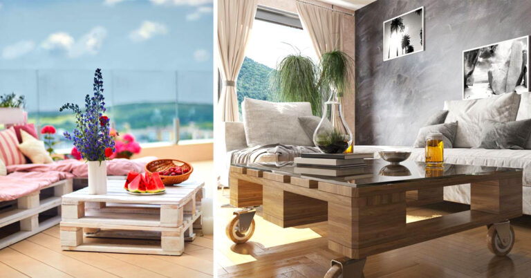7 idee creative per realizzare un tavolino fai da te con i pallet Tavolino fai da te con i pallet.