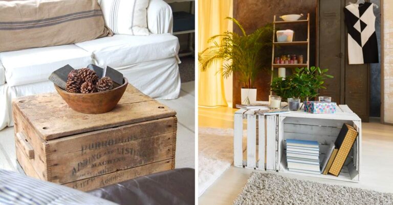 Come realizzare un tavolino fai da te con le cassette di legno: ispiratevi Tavolino con cassette di legno fai da te.