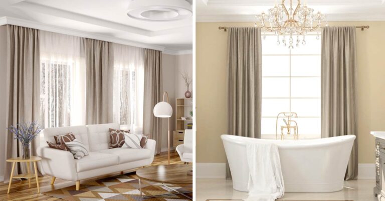 Tende color tortora: 6 bellissime ispirazioni per la casa Arredare casa con tende color tortora