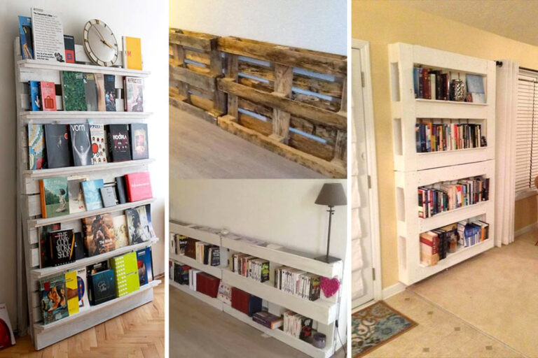 Una libreria con pallet fai da te per personalizzare casa: 9 idee creative libreria-fai-da-te-con-pallet