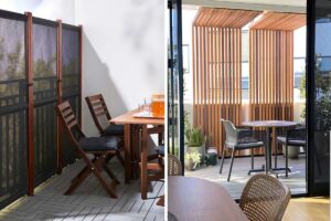 Come creare zone d'ombra in terrazzo o sul balcone e difendere la privacy