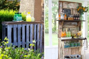 idee per realizzare un angolo bar fai da te in giardino.