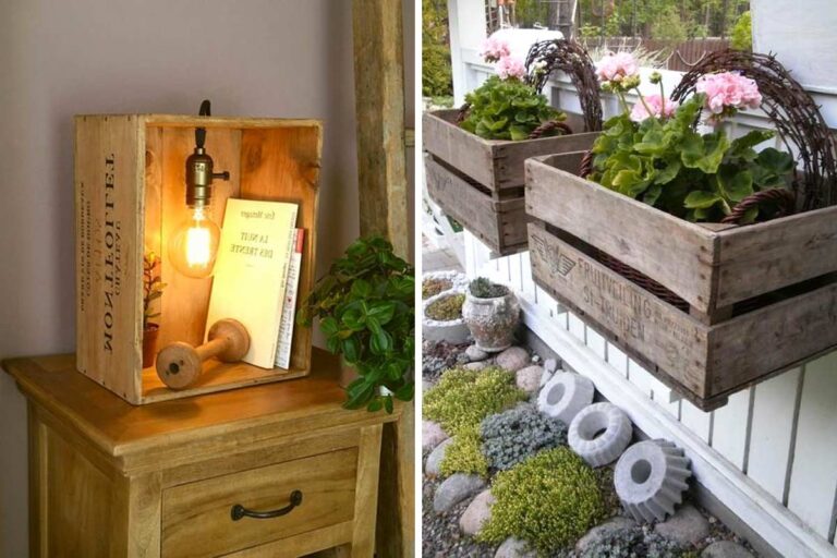 Cassette di legno vintage: come utilizzarle per decorare la casa Cassette di legno vintage.