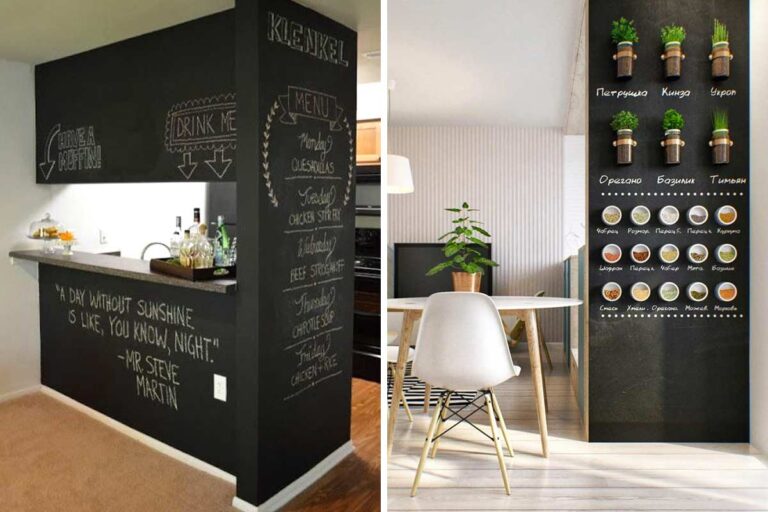 Una parete creativa con la pittura effetto lavagna: lasciatevi ispirare Una parete creativa con la pittura effetto lavagna.