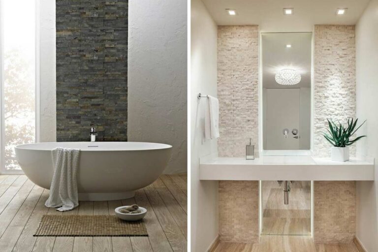 Rivestimenti bagno in pietra: 15 splendide ispirazioni da non perdere Rivestimenti bagno in pietra.
