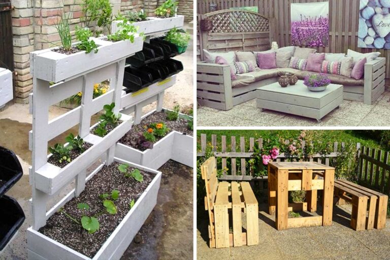 Utilizzare i pallet con creatività per arredare il giardino: 20 belle idee fai da te per ispirarsi Utilizzare i pallet con creatività per arredare il giardino