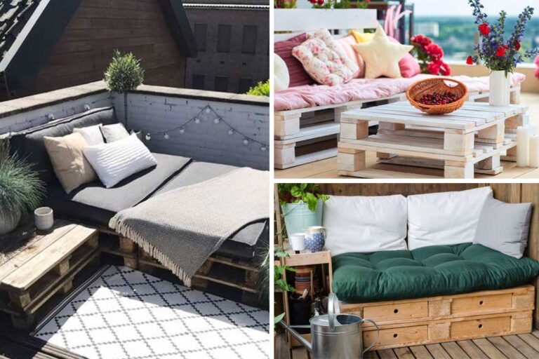 Arredare il balcone con i pallet: qualche spunto meraviglioso e sostenibile per ispirarvi Arredare il balcone con pallet.