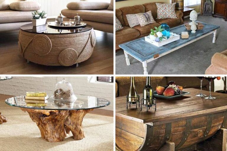 Il riciclo creativo per realizzare splendidi tavolini da salotto: ispiratevi riciclo creativo per realizzare splendidi tavolini da salotto