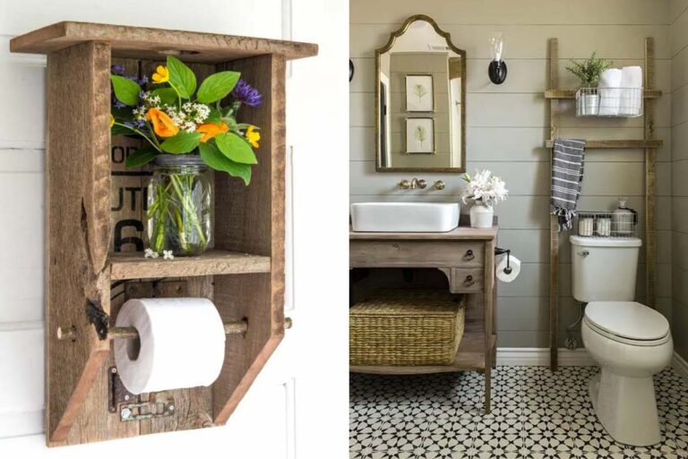 10 idee fai da te facili ed economiche per rinnovare il bagno con un tocco rustico Rinnovare il bagno fai da te con un tocco rustico.