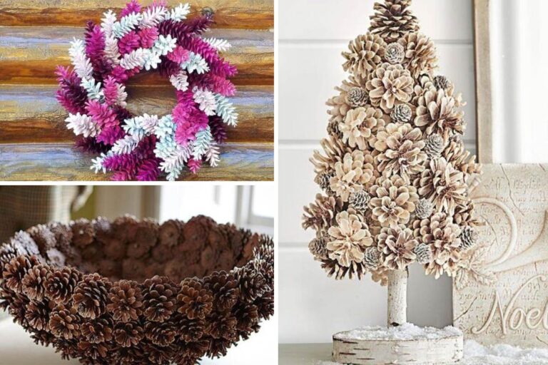 Lavoretti e decorazioni fai da te con le pigne: idee creative meravigliose lavoretti e decorazioni fai da te con le pigne
