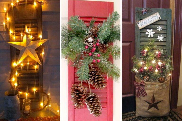 vecchie persiane decorate per il Natale