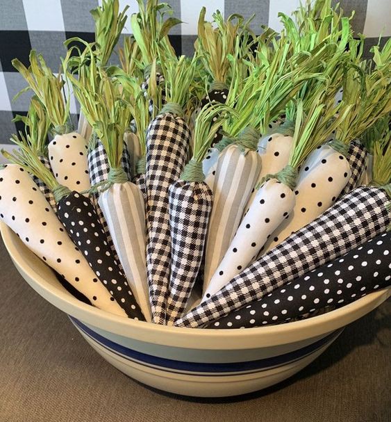 Le carote di stoffa creative.